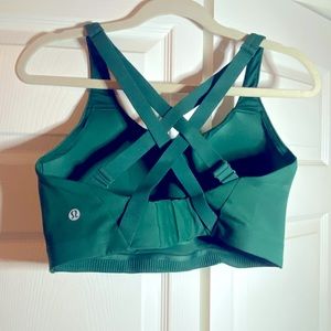 LULULEMON, 34DD Sports Bra, dark green, never worn!